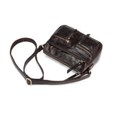 Zinnia Leather Crossbody -Dark Brown Handbags - Vicenzo Leather - Designer
