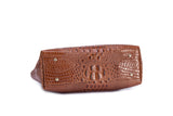 Agatha Croc Leather Shoulder Handbag Handbags - Vicenzo Leather - Designer