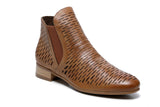 Coco Flat Heel Ankle Women Leather Boots - Brown Women Shoes - Vicenzo Leather - Designer