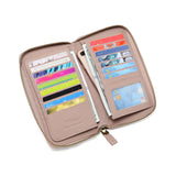 Seattle Distressed Leather Compact Wallet - PalePink Wallets - Vicenzo Leather - Designer
