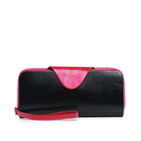 Kamille Distressed leather Coin Purse Women's Wallet - Black Wallets - Vicenzo Leather - Designer