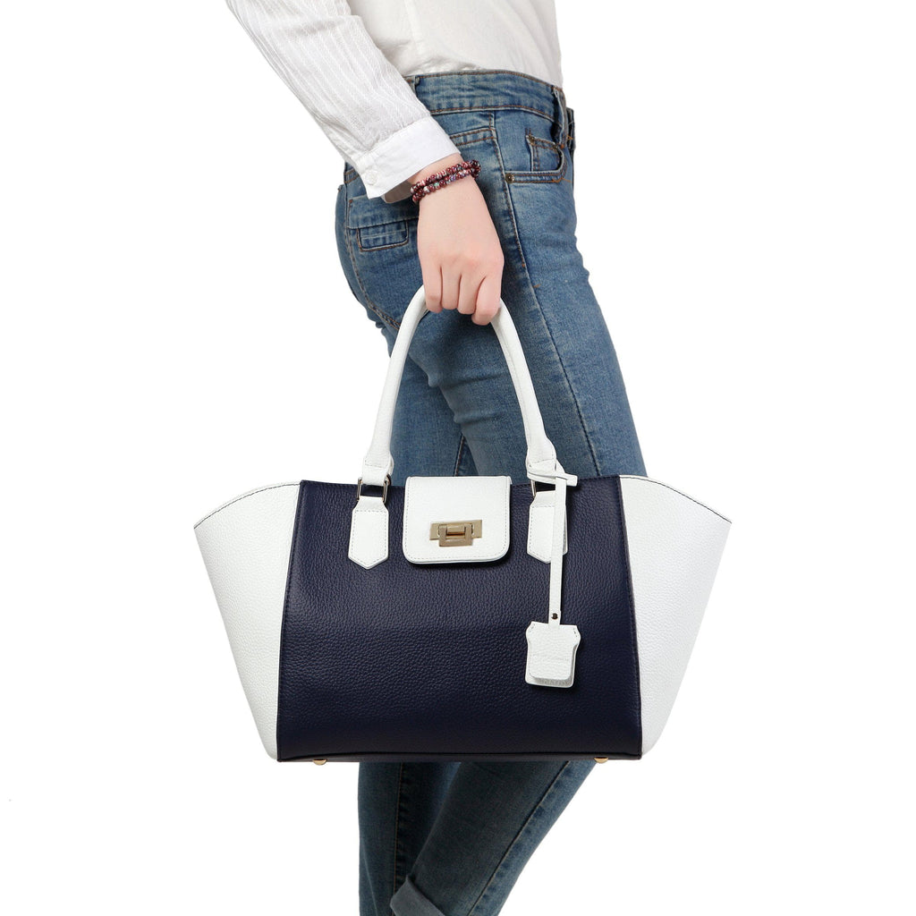 Peace Leather Tote Handbag Handbags - Vicenzo Leather - Designer