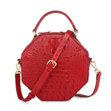 Shelley Croc Leather Crossbody Bag