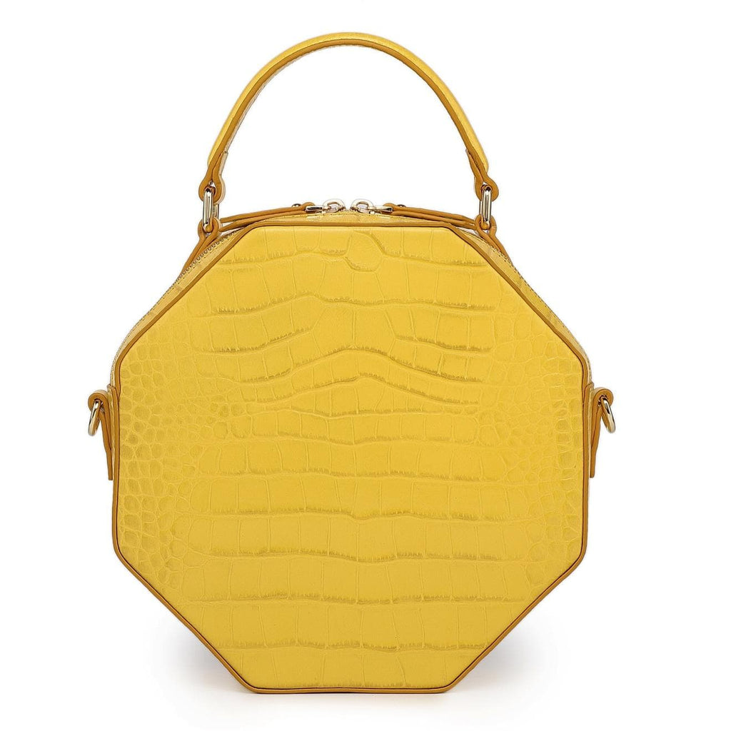 Shelley Croc Leather Crossbody Bag crossbody bag - Vicenzo Leather - Designer