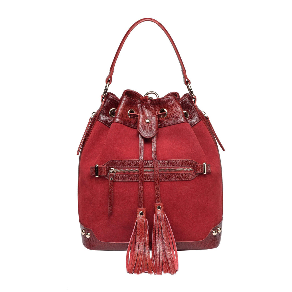 Women's Stylish Suede Bucket Bag