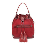 Sonia Suede Leather Bucket bag/ Backpack