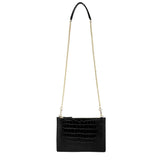 Hope Croc Embossed Crossbody Clutch crossbody bag - Vicenzo Leather - Designer
