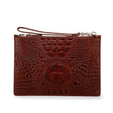 Hope Croc Embossed Crossbody Clutch crossbody bag - Vicenzo Leather - Designer