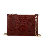 Hope Croc Embossed Crossbody Clutch crossbody bag - Vicenzo Leather - Designer