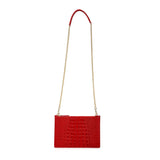Hope Croc Embossed Crossbody Clutch crossbody bag - Vicenzo Leather - Designer