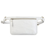 Arlette Leather Waist bag / Belt Bag- WHITE