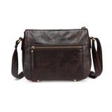 Zinnia Leather Crossbody -Dark Brown Handbags - Vicenzo Leather - Designer