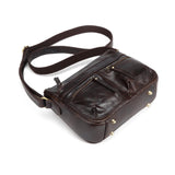 Zinnia Leather Crossbody -Dark Brown Handbags - Vicenzo Leather - Designer