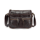 Zinnia Leather Crossbody -Dark Brown Handbags - Vicenzo Leather - Designer