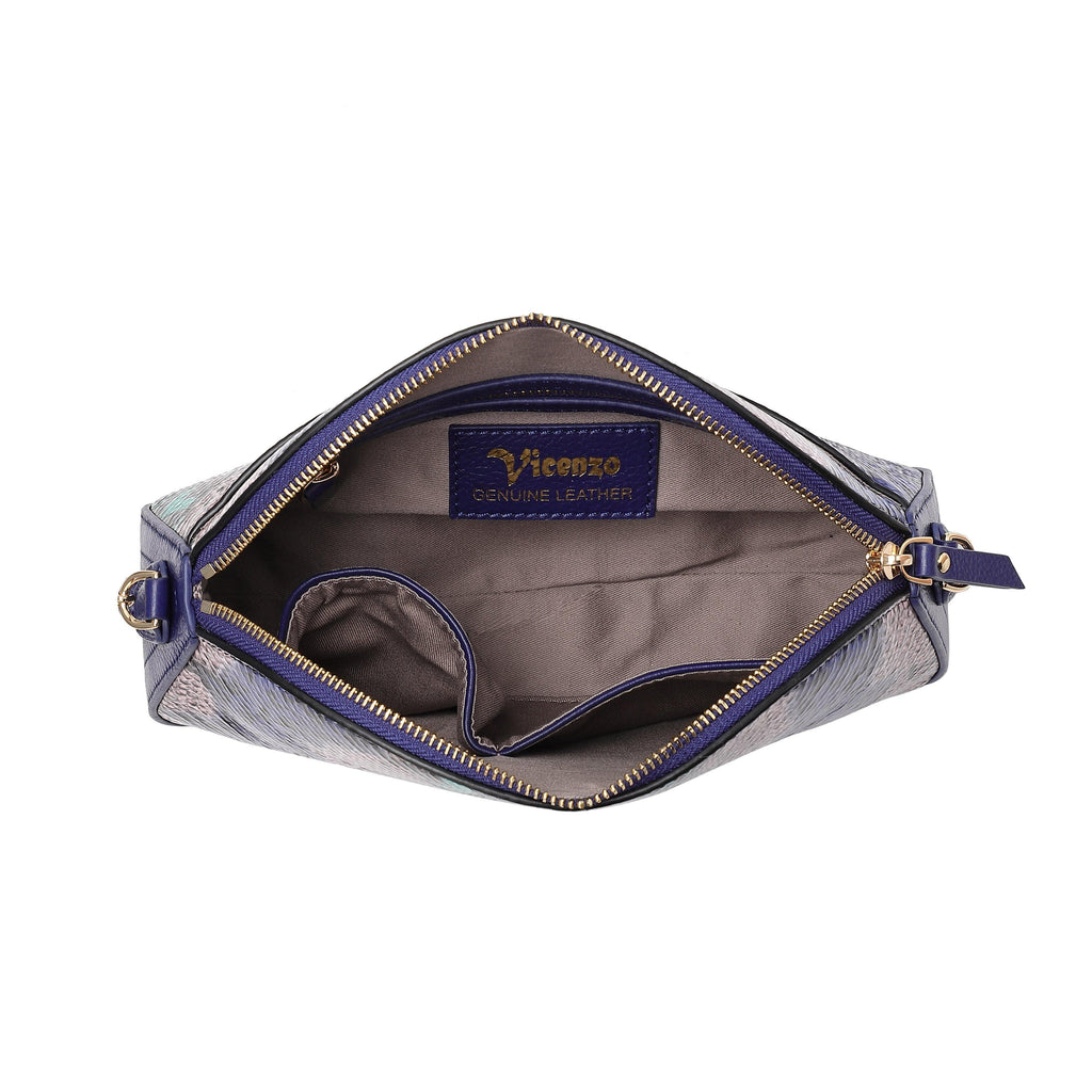Remmy Embossed Leather Crossbody Bag crossbody bag - Vicenzo Leather - Designer