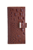 Sasha Croc Leather Wallet Wallets - Vicenzo Leather - Designer