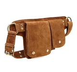 Floretta Suede Leather Waist Bag waist pack - Vicenzo Leather - Designer