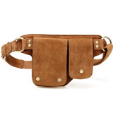 Floretta Suede Leather Waist Bag waist pack - Vicenzo Leather - Designer