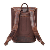 Gianna Waxed Canvas Leather Backpack Tech Accessories - Vicenzo Leather - Designer