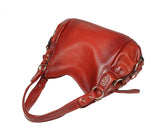 Irene Leather Shoulder Handbag - Brown Handbags - Vicenzo Leather - Designer