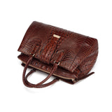Olivia Croc Embossed Leather handbag Handbags - Vicenzo Leather - Designer