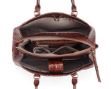 Olivia Croc Embossed Leather handbag Handbags - Vicenzo Leather - Designer