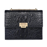 Tauren Croc Embossed Leather Crossbody Bag crossbody bag - Vicenzo Leather - Designer