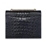 Tauren Croc Embossed Leather Crossbody Bag crossbody bag - Vicenzo Leather - Designer