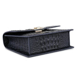 Tauren Croc Embossed Leather Crossbody Bag crossbody bag - Vicenzo Leather - Designer