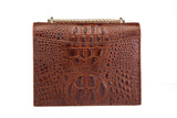 Tauren Croc Embossed Leather Crossbody Bag crossbody bag - Vicenzo Leather - Designer