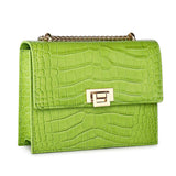 Tauren Croc Embossed Leather Crossbody Bag crossbody bag - Vicenzo Leather - Designer