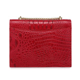 Tauren Croc Embossed Leather Crossbody Bag crossbody bag - Vicenzo Leather - Designer