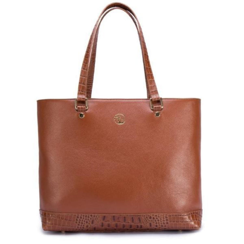 Agatha Croc Leather Shoulder Handbag Handbags - Vicenzo Leather - Designer