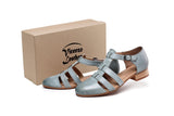 Laure Flat  Women Leather Sandals Women Shoes - Vicenzo Leather - Designer