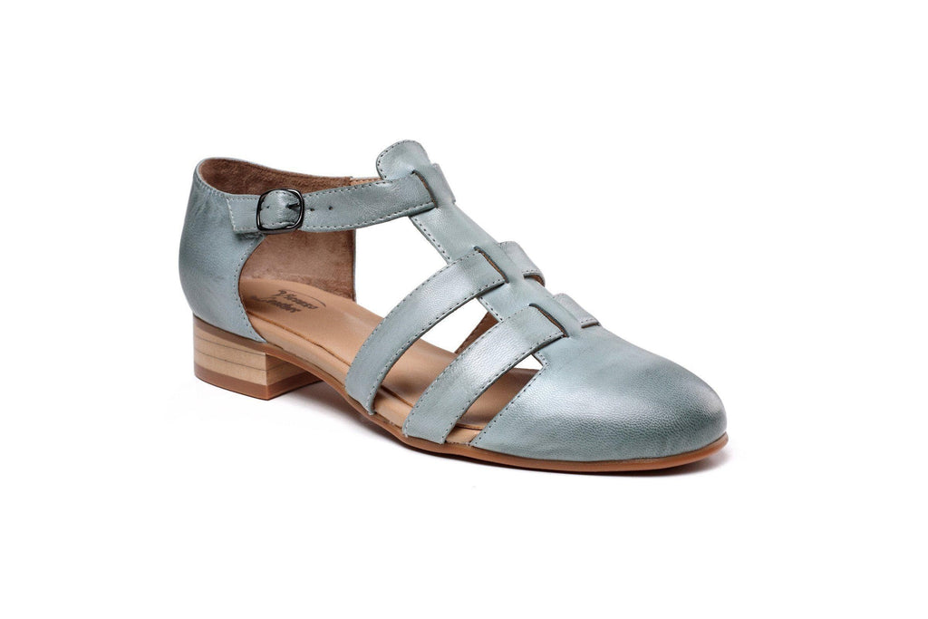 Laure Flat  Women Leather Sandals Women Shoes - Vicenzo Leather - Designer