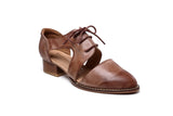 Olga Oxford Chunky Heel Leather Women Shoes Women Shoes - Vicenzo Leather - Designer