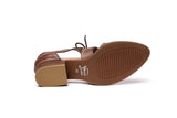 Olga Oxford Chunky Heel Leather Women Shoes Women Shoes - Vicenzo Leather - Designer
