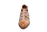 Clara Flat Heel Leather Sandals Women Shoes - Vicenzo Leather - Designer