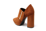 Tonia Suede Leather Bootie Women Shoes - Vicenzo Leather - Designer