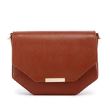 Faye Leather Handbag/ Crossbody bag: BROWN