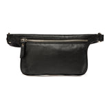 Arlette Leather Waist Bag / Belt Bag - Black