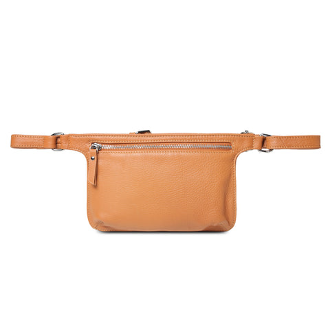 Arlette Leather Waist Bag / Belt Bag - Brown