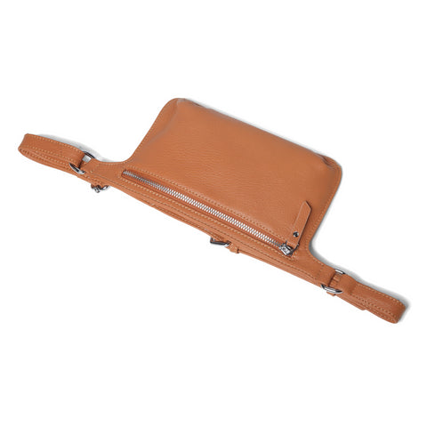 Arlette Leather Waist Bag / Belt Bag - Brown