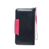 Maine Distresed Leather Coin Purse / Womens Wallet - Black Wallets - Vicenzo Leather - Designer