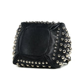 Jolyn Studded Leather Bucket Crossbody  - Black crossbody bag - Vicenzo Leather - Designer