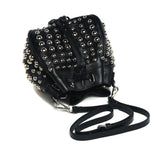 Jolyn Studded Leather Bucket Crossbody  - Black crossbody bag - Vicenzo Leather - Designer
